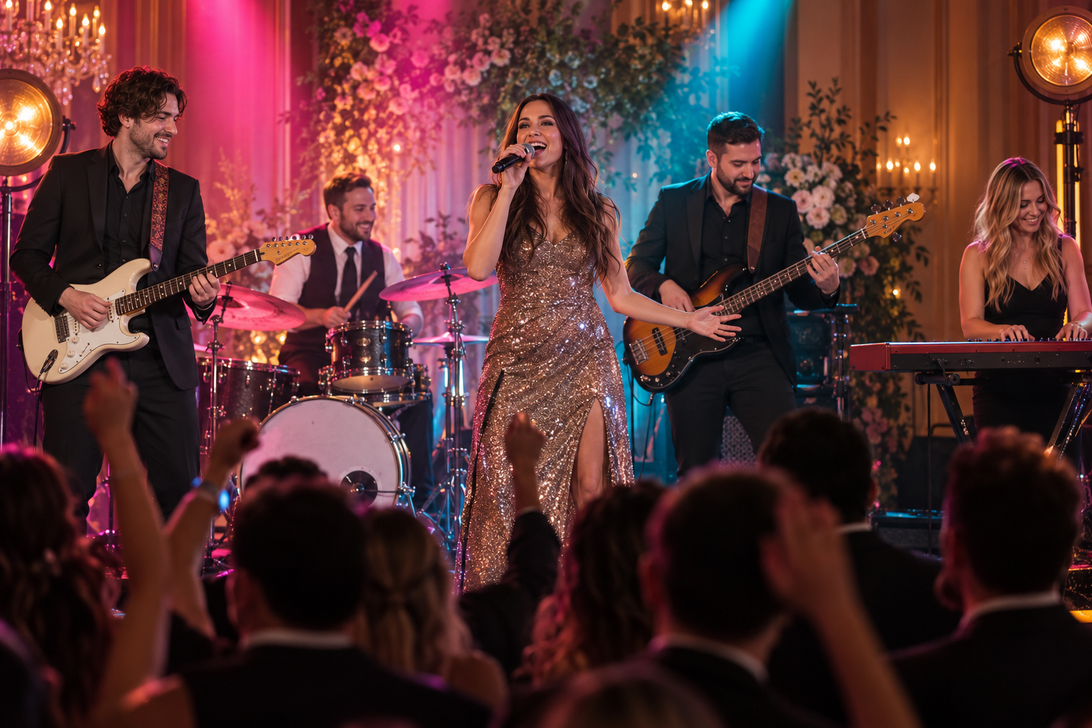 Live party band with a female lead singer